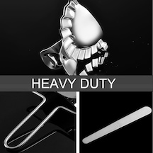 Ulzyvf 3'lü Paslanmaz Çelik Hamur Presi Seti - Mantı, Börek, Ravioli Yapımı İçin Pratik Mutfak Aleti Gümüş