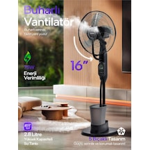 Buzlu Vantilatör Buharlı Nemlendirici Fan Zaman Ayarlı Ultra Sessiz 75 Oda Soğutucu