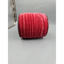 Paşateks- 1 Cm Düz Kadife-5 Metre -a.bordo