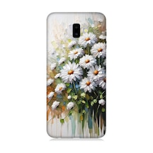 Samsung Galaxy J6 Plus Uyumlu Papatya Buketi Desenli Silikon Kılıf