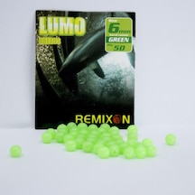 Remixon 6Mm Yuvarlak Sert Boncuk (50Adet) Yeşil