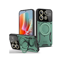 Redmi Note 13 Pro 5g Kılıf Joy Lens Standlı Kapak - Koyu Yeşil Bzsxx00 1