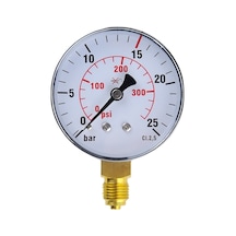 Simga 0-4 Bar Çap Ø63 MM ALTtan Bağlantılı Kuru Tip Manometre