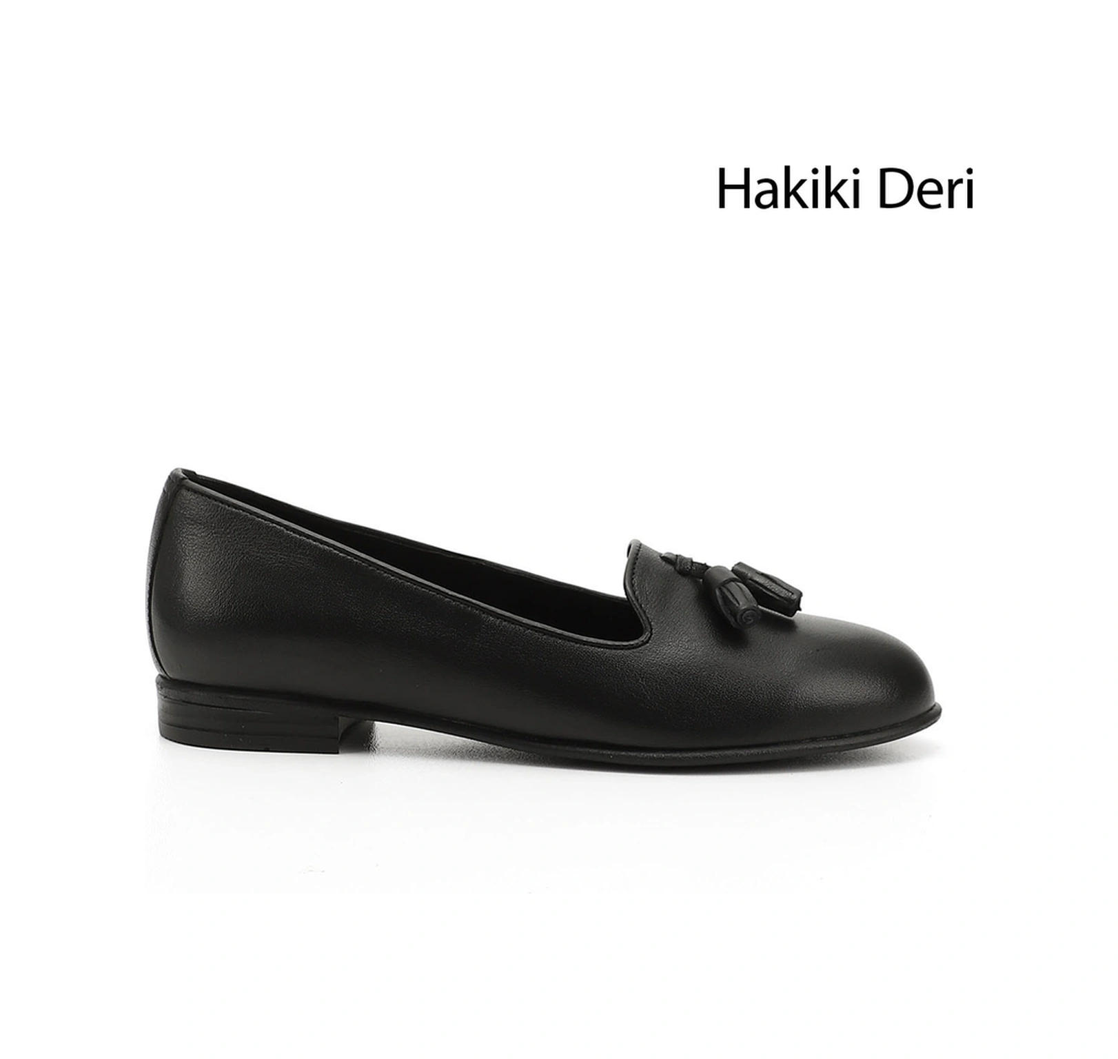 Gönderi(R) Gönderi R Kadın Siyah Hakiki Deri Püsküllü Babet Gdza13424160 Siyah