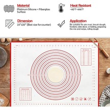 Siyah Yapışmaz Silikon Yoğurma Hamur Mat Izgara Pişirme Mat Pizza Hamur Makinesi Pasta Mutfak Pişirme Aletleri Bakeware Masa Pedi Levha 80x60cm