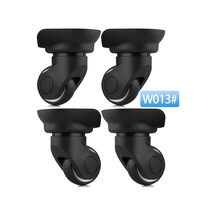 Dashanshop 2 Çift Evrensel Bagaj Tekerleği Aksesuarı Siyah 4 Parça