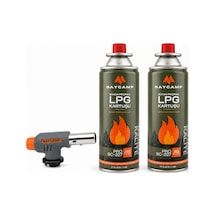 Bc-elt1300 Pürmüz Başlığı + 2 Adet Lpg Kartuş Seti Gri