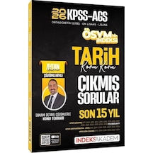 İndeks Akademi 2026 Kpss Meb-ags Tarih Çıkmış Sorular Son 15 Yıl