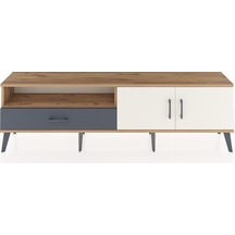 Arges Tv Ünitesi 2 Raflı Tek Çekmeceli 2 Kapaklı 176x30x51 Çam-aytaşı/antrasit Aytası/antrasıt