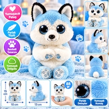 Bezos Mavi Peluş Husky Köpek Thunder 15 Cm Krt