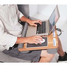 Konfeksiyon-Market Hodbehod Çok Amaçlı Laptop Sehpası Yastıklı Notebook Masası