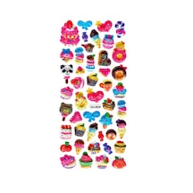 Işıltılı Sticker Kabartmalı Stiker Defter Planlayıcı Etiket Dfh018 -18x9cm - Şeker Hayvan