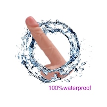 Hızlı Express Dragon Et Dokusu Süper Realistik Penis 19Cm Anal Vajinal Dildo