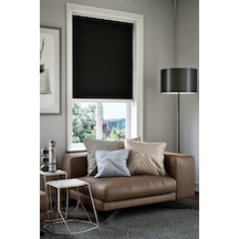 Perdea Lazer Kesim Mat Stor Perde, Lazer Kesimli Klasik Serisi, C-1008 Siyah Renk