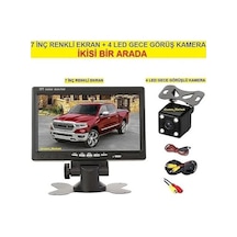 7 Inç Ekran + 4 LED Gece Görüş Geri Vites Kamera Ikisi Bir Arada