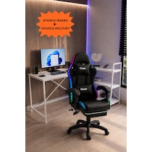 Oyuncu Masası + Oyuncu Koltuğu Takımı, L Masa Ve Ledli Sandalye Seti, Raflı Masa, Gaming Masası, Gaming Sandalyesi-3 Diğer