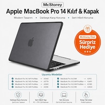 Macbook Pro 14.2 İnç Kılıf A2442 A2779 A2918 A2992 A3112 A3401 A3185 A3434 A3426 A3427 Uyumlu Shockproof Rugged Hard Case Tpu Bumper Darbe Korumalı Hibrit Sert Kapak Siyah Belirtilmemiş