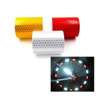 Sarı Bisiklet Motosiklet Güvenlik İşareti Yansıtıcı Etiket Bant Yapışkanlı Uyarı Çıkartması