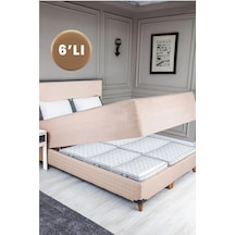 6 Lı Altı Hurç Seti 66x45x21 Cm Büyük Boy, Fermuarlı, Toz Geçirmez, Desenli Saklama Hurcu