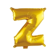 Z Harfi 16 İnç Gold Renk Folyo Balon 36 Cm Altın 256