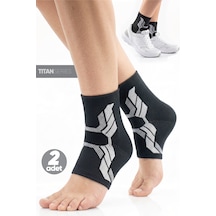 2'li Ortopedik Spor Ayak Bilekliği Unisex Spor Antrenman Gym Koşu Fitness Ayak Bileği Koruyucu - Titan Serisi