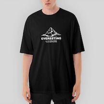 Everesting Oversize Siyah Tişört Siyah