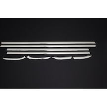 Ford Fiesta 2009-2017 Cam Çıtası 8 Parça Paslanmaz Krom