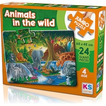 Ks Games Puzzle 24 Parça Animal İn The Wild Jumbo Puzzle Jp 31008