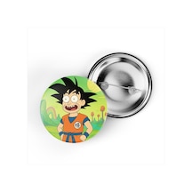Goku - 44 Mm İğneli Çanta Rozeti - 5 Adet Diğer
