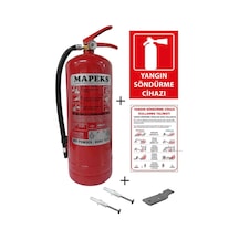 Mapeks Yangın Tüpü 6 KG  + Yangın Tüpü Kullanım Talimatı