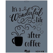 Mey İthalat Rich New Seri N-418 Stencil 35x25 Cm