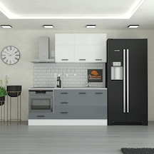 190 Cm Mutfak Dolabı Mdf Kapak Tezgah Dahil Yrkn190 98 Gri 190 Cm Mutfak Dolabı Mdf Kapak Tezgah Dahil Yrkn190 98 Gri