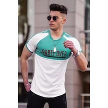 Madmext Baskılı Beyaz Tişört 4027 Beyaz