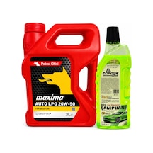 Petrol Ofisi Maxıma Auto Lpg 20w-50 3 Litre + Oto Şampuan 1000 ML