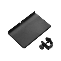 Vkemall Mikrofon Sandalyesi Metal Tepsisi: Ses Kartı Taşıma, Sabitleyici Kelepçe İle, 20x13cm Boyutunda