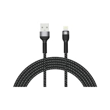 Forzacase FC310 2A 3 M Örgülü USB Şarj Ve Data Kablosu