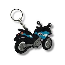 Motosiklet Uyumlu Anahtarlık Maskot Silikon İthal Enduro Motor Mavi