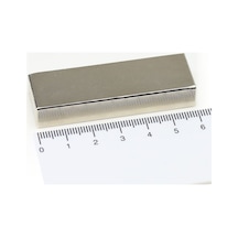 1 Adet 60x20x10 Mm Güçlü Neodyum Mıknatıs, Köşeli Magnet, N35 Kalite