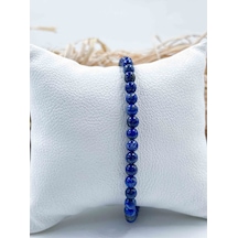 Lapis Lazuli Doğal Taş Bileklik 4 Mm Çok Renkli