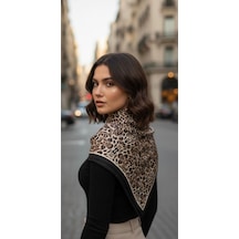 Asil Benek Leo Desen 70 70cm Bandana/fular Çok Renkli