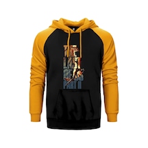 The Last Of Us 2 Butterfly Sarı Renk Reglan Kol Kapşonlu Sweatshirt Sarı