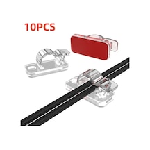 Snapbuy 10/50 Adet Kendinden Yapışkanlı Kablo Klipsi - Kablo Düzenleyici, Ev/ofis/araba İçin Green