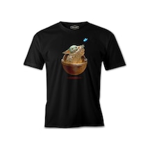 Baby Yoda - Kelebek Siyah Erkek Tshirt
