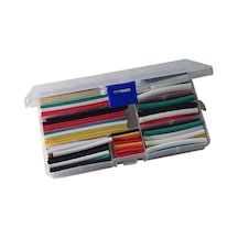 Zauss 140-164-530-750 Parça Heat Shrink Makaron Isıyla Daralan Kablo Tamir Seti 140 Parça