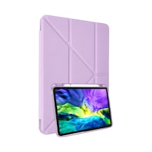 Apple İpad 2025 10.9 10.nesil A16 Kılıf Kalemlikli Mars Tablet Kılıfı - Lila