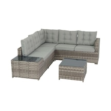 Flexy Zen Bahçe Köşe Mobilya Takımı Rattan Bahçe Mobilyası 708