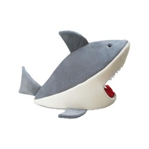 Homyl Köpekbalığı Şekli Kedi Yatak Yavru Uyku