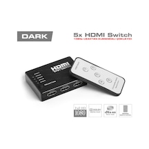 Hdmı Switch 5 Giriş 1 Çıkışlı Uzaktan Kumandalı Çoklayacı