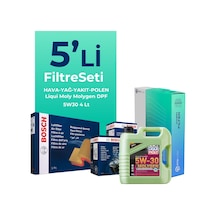 Ford Focus 1.6 Dizel Filtre Bakım Seti Liqui Moly Motor Yağlı 2010-2017 5 Li 8200BKMFLSHNGFL14640