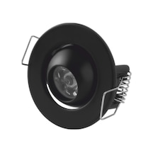 5 Adet Cata Ct 5268 Ufo Yıldız 1.5w Sıva Altı Led Spot Siyah Kasa Gün Işığı 3200k
